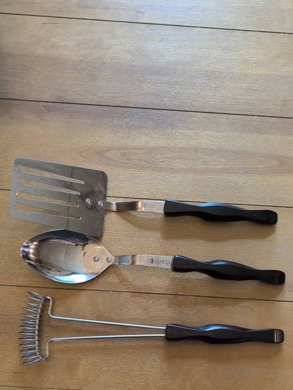 Cutco Utensil Set of 3 Spoon Whisk Spatula USA
